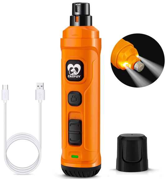Electric Dog Nail Grinder for Seniors - Quiet and Safe One Handed Use - AdaptivePawsAndHands